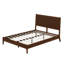 Base de lit plateforme Mid-Century moderne avec lattes en bois et support en métal-858217858-858217868