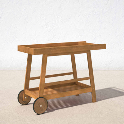 Terrace Solid Wood Bar Cart by AllModern