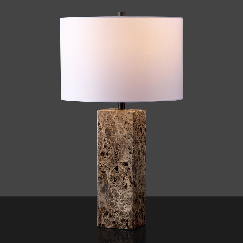 Aubray Table Lamp, Travertine