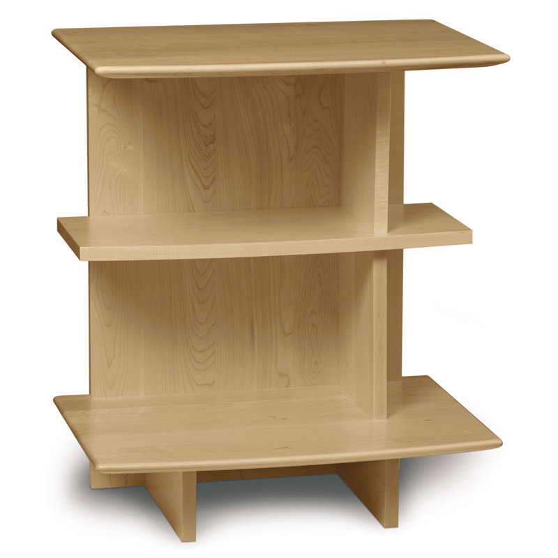 Sarah 15.5'' W Solid Wood Nightstand, Natural Maple