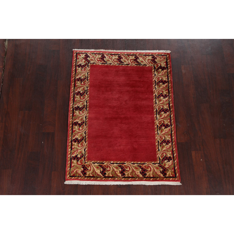 One-of-a-Kind 3' 8''X4' 10'' New Age Wool Area Rug in