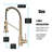 Single Handle Kitchen Faucet 2-Function Sprayer Pull Down Kitchen Faucet-113723392