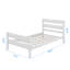 Twin Bed Frame Complete With Headboard And Footboard-905856496