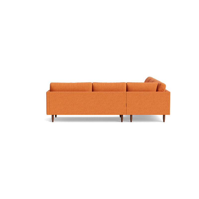 Skinny Fat Sectional, Left Hand Facing, Performance Weave - Carrot