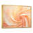 Toile avec cadre flottant or