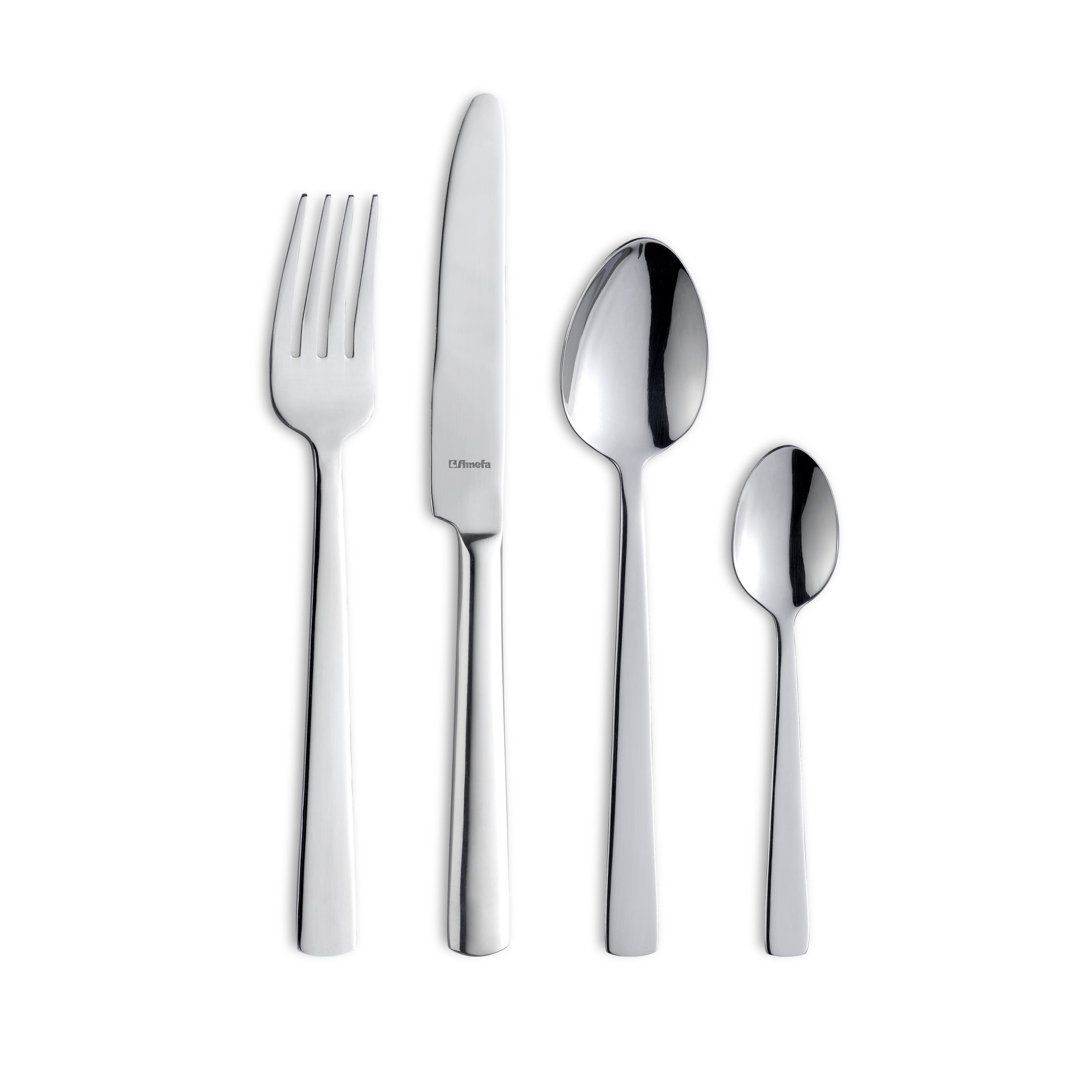 Amefa 18/0 Modern BLISS Stainless Steel Cutlery Set 16 Piece for 4 People