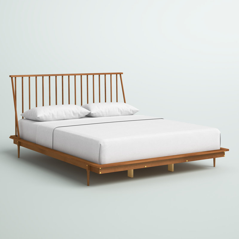 Lit plateforme Henline, Caramel