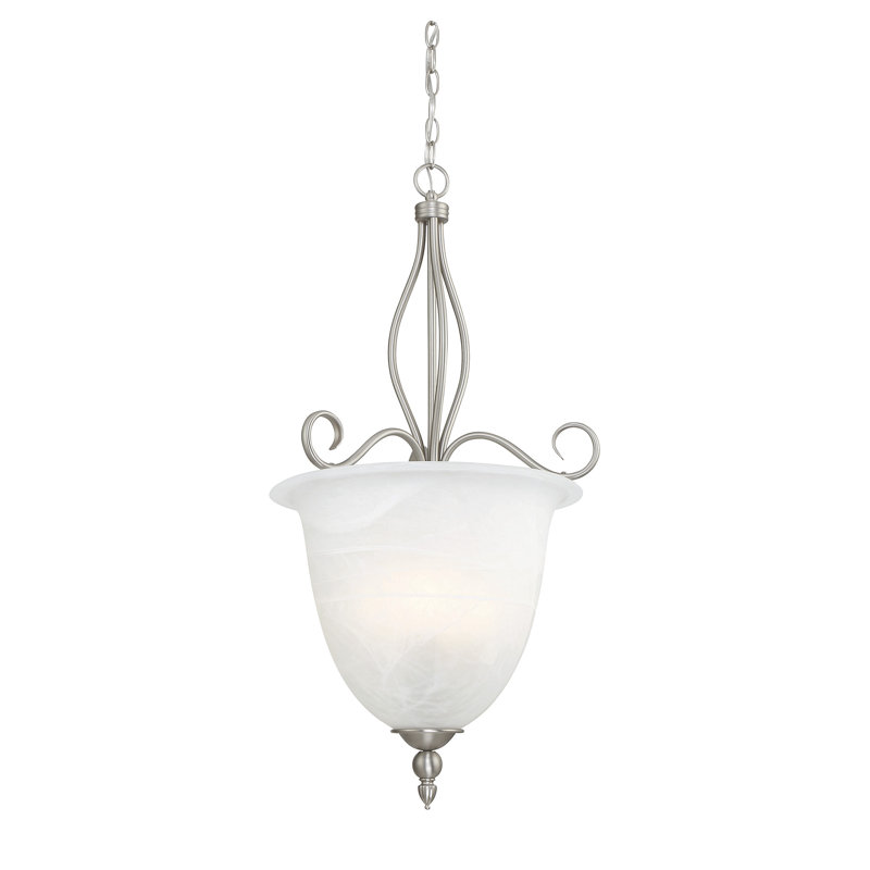 Hibbitts - Light Pewter Unique/Statement Pendant, 33" H x 17.5" W