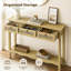 Console en rotin 47,3 po avec 3 tiroirs-771550787