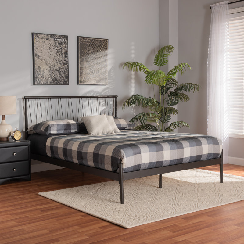 Metal Slat Bed, Queen