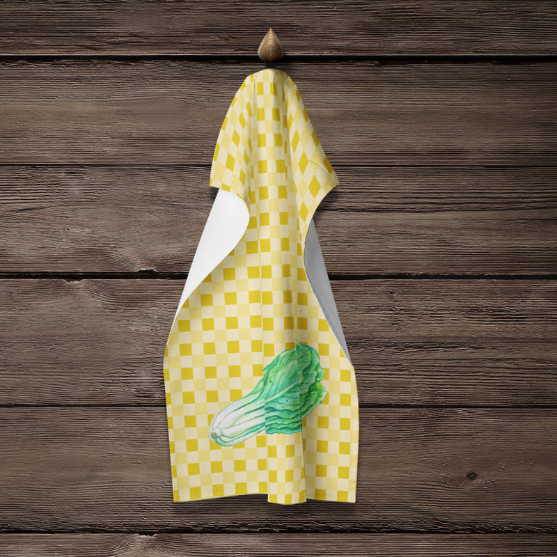 Chiffons moutarde on basketweave