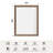 Lunara Belveled Edged Accent Rectangular Bathroom Wall Mirror with Tempered Glass & Rust-proof Aluminimn Framed-239064154-239064128