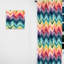Watercolor Caprice - Motif à chevrons multicolore - Rideau obscurcissant à chevrons - 1 panneau-107561717