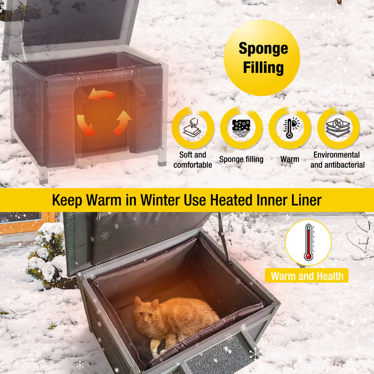 DIY insulated winter cat shelter  Cat shelters for winter, Cat house  outdoor winter, Cat shelter
