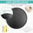 30 Inch Black Metal Framed Round Bathrrom Mirror for Wall-762492857-762492835
