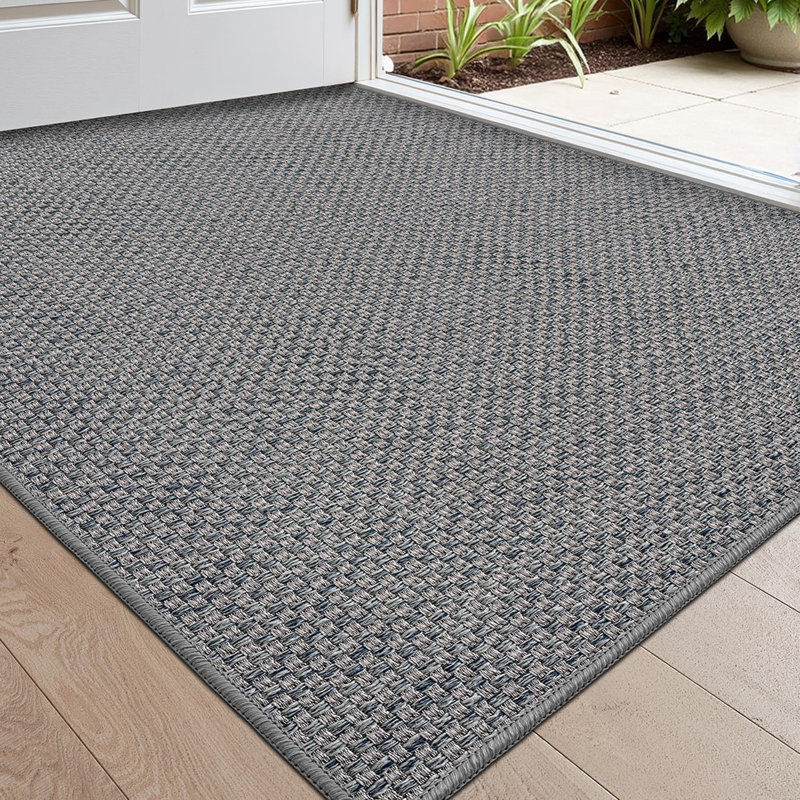 Non-Slip Doormat, Grey, 44 x 76 cm