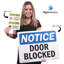 Adhésif décoratif pour la douche oculaire 5 po x 3,5 po