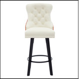 Button Tufted Bar Stools