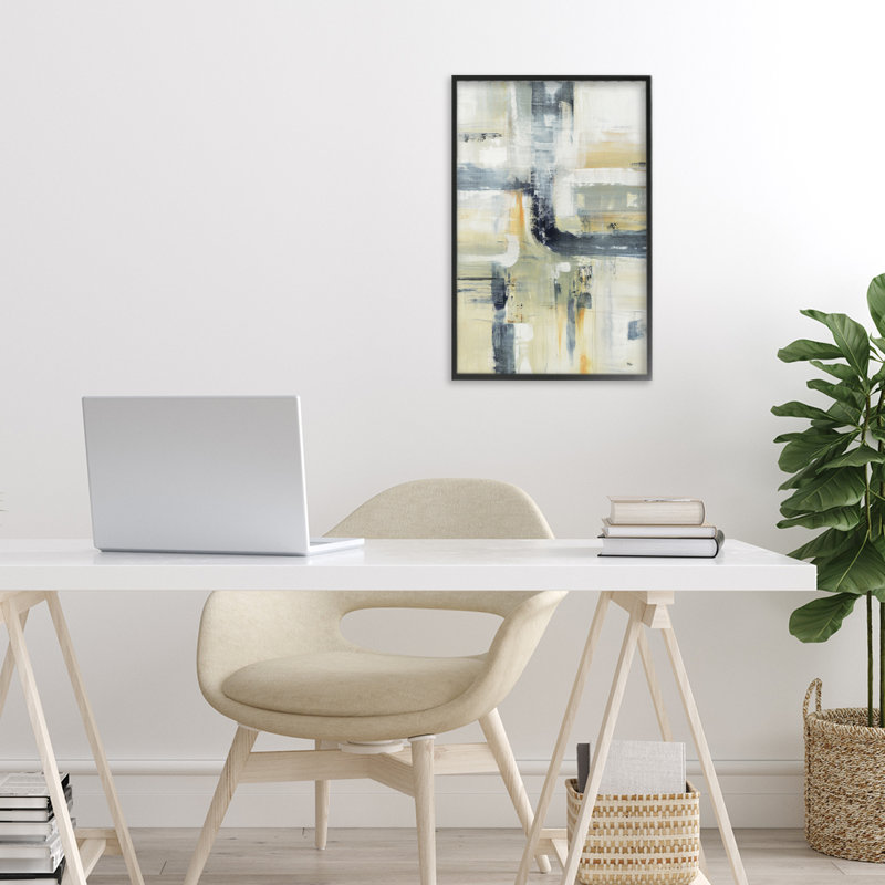 Giclée encadrée par Neutrals Expressive, design par Lisa Ridgers, H 18 po x l 12 po, Giclée encadrée noir minuit