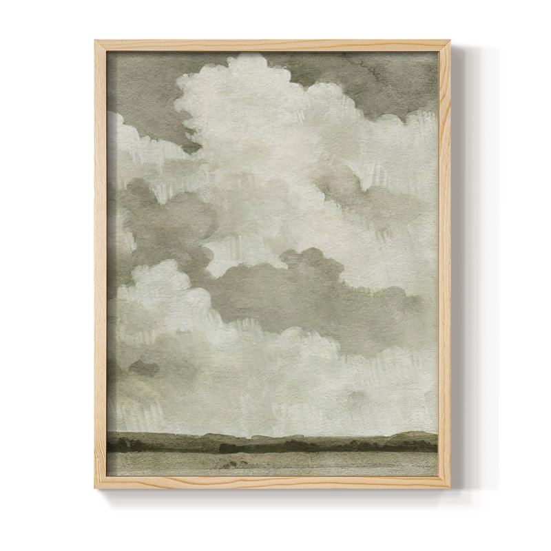 «Big Dark Sky II», reproduction encadrée - bois massif, H 15 po x l 12 po