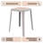 Dantoni Modern Stackable Plastic Stool, Portable Backless Dining Chair, Water Resistant Square Patio Stool for Kitchen, Garden, Poolside & Outdoor Events-863585162