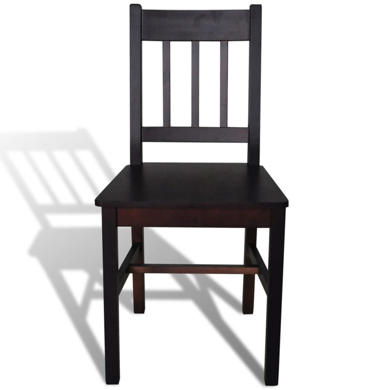 44.5cm H Side Chair, Dark brown, 4