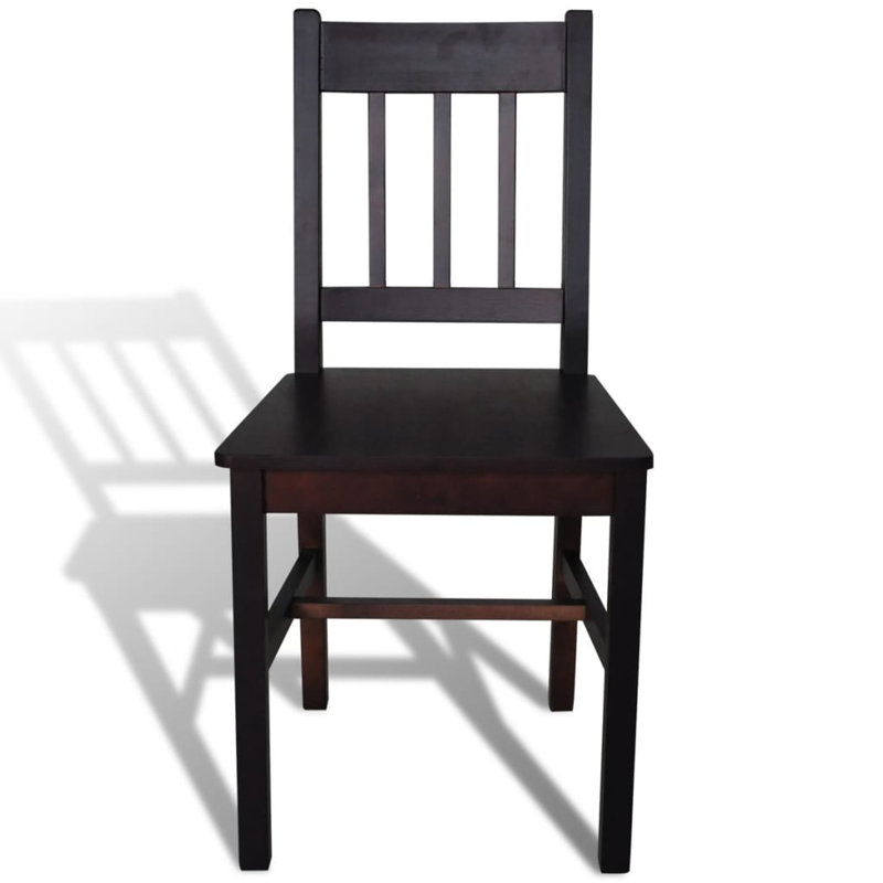 44.5cm H Side Chair, Dark brown, 4