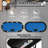 Oval Poker Table with 9 Plastic Cup Holders