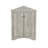 Modern MDF Board Triangle Corner Bathroom Storage Cabinet With Adjustable Shelf-1039387034