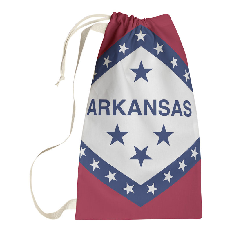 Sac à lessive US State flag, Grand (H 76,5 po x l 29,5 po x 1,5 po), Arkansas