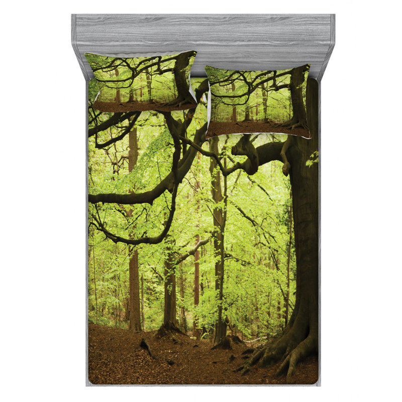 Microfiber Sheet Set, Queen Sheet Set with Fitted Sheet