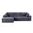 Boneless Compression 2 Piece Corduroy L Shaped Sectional Couches-212286670-212286669