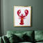Toile encadrée homard de qualité supérieure - prête à être accrochée-1524614601-1524614614