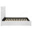 Lit plateforme double tapissier blanc-835987717