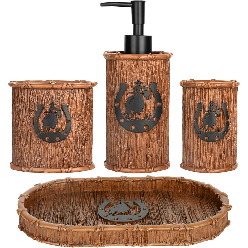 4-piece bathroom accessory set