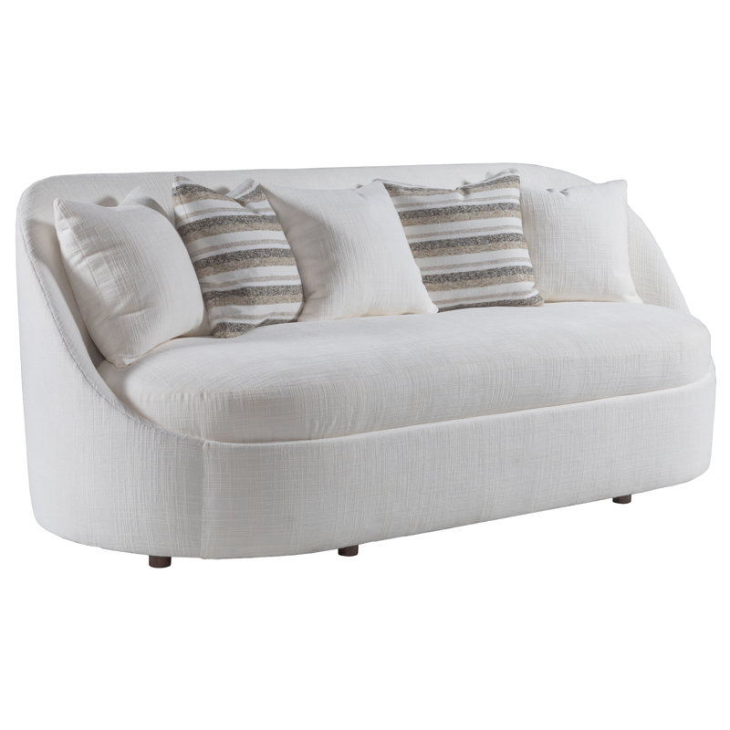 Genevieve Bench Seat Sofa, White/Stripes