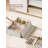 2-Pack Foldable Underwear Socks Organizer With Magic Closure, Cotton Linen Fabric, Space Saving Travel Storage Solution For Closet And Luggage-310602174