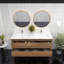 Meuble-lavabo mural double l 59,5 po x P 19,6 po x H 21,75 po Willandra-77134538