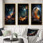 «Galaxies Planets», 3 pièces sur toile-1179785010-1179785011