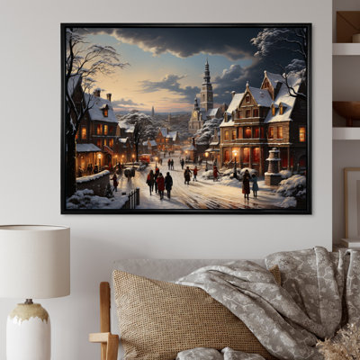 Winter Village Carnival IV - reproduction sur toile