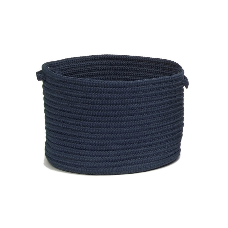Panier utilitaire en tissu, H 14 po x l 24 po x P 24 po, Bleu marine