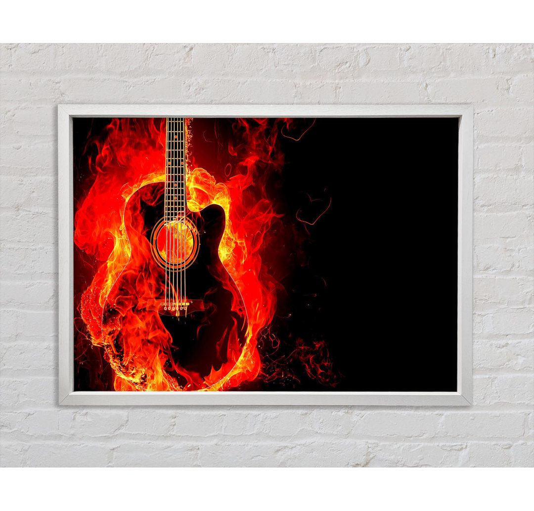 Gitarrenflamme - Druck