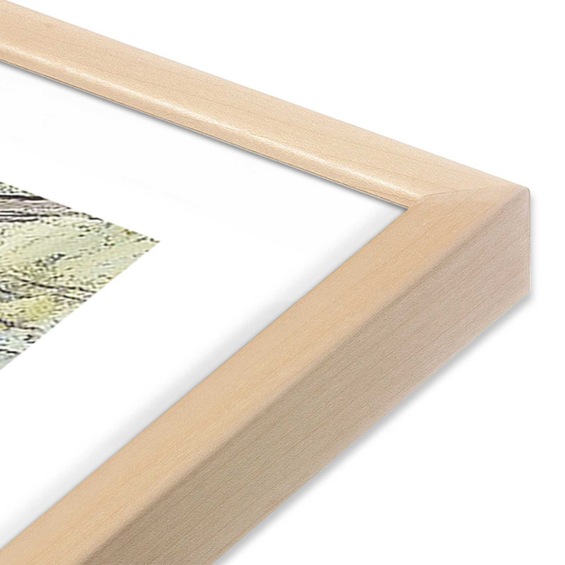 «Springtime Awakening», impression encadrée sur papier par Carol Strock Wasson, Érable brut, H 13 po x l 17 po x P 1,25 po