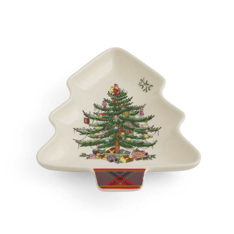 Repose-cuillère tartan 7 po Spode