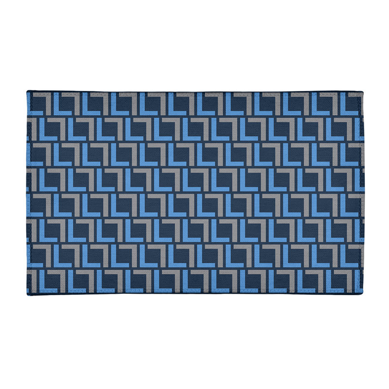 Geometric Indoor Rug, Rectangle 5' x 7'