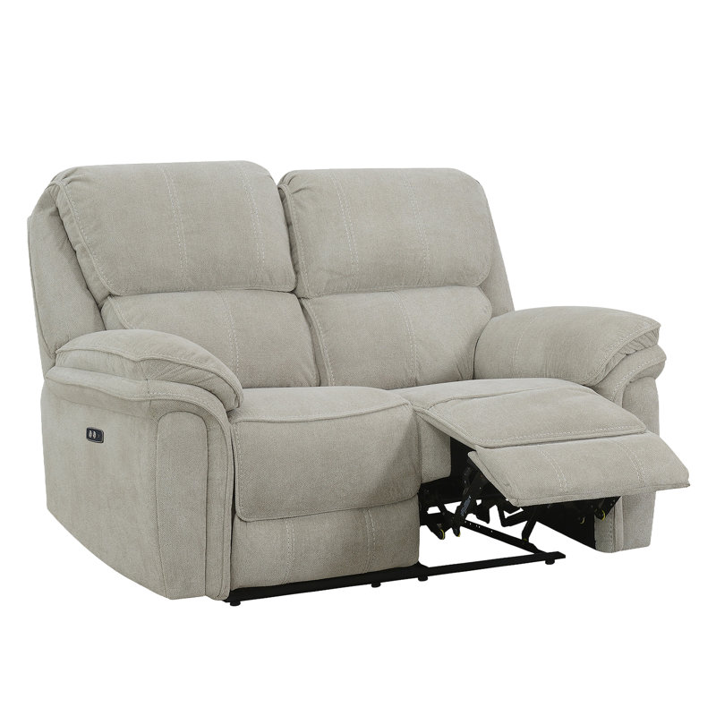 Coomer 2 Seater Electric Reclining Loveseat, Grey