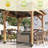 cedar Wood Grill Gazebo with Bar Counter, Patio Hardtop Grill Pergola for BBQ, Cedar Barbeque Shelter with Metal Roof-123140467-114851641