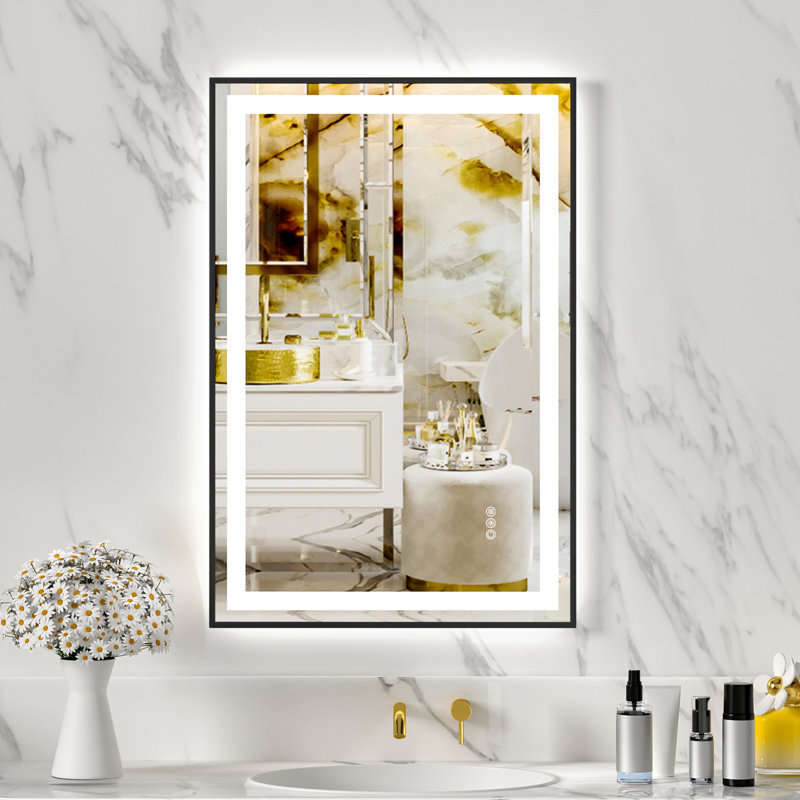 Miroir de meuble-lavabo en verre