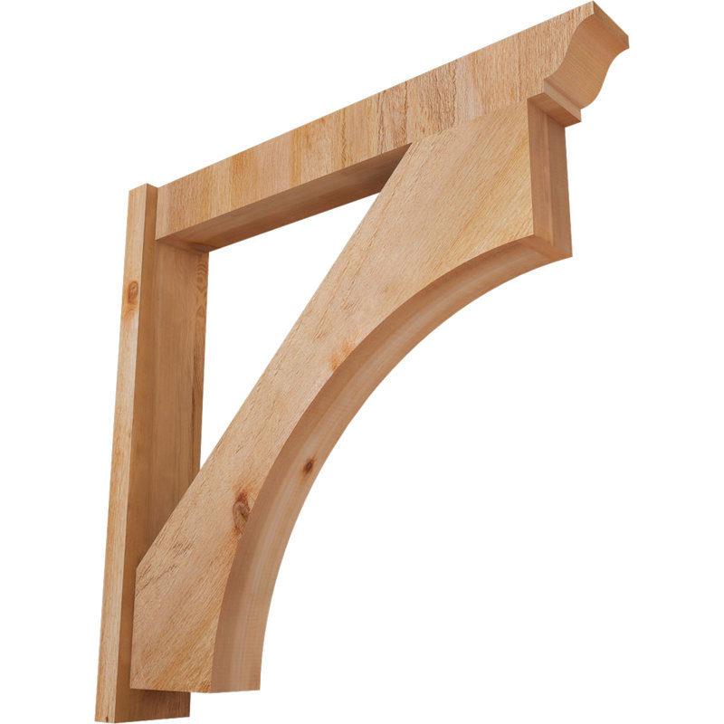 Persienne en bois Westlake, P 36 po x H 36 po, Cèdre rouge de l'Ouest de 6 po (sciage brut)