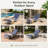 Outdoor Aluminum Chaise Lounge Chair with Side Table & Cushions, Rust-Resistant Adjustable Recliner for Patio, Pool, Deck-611103837